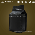 Factory price stand up pouch flat bottom aluminium foil lined kraft paper bag with window